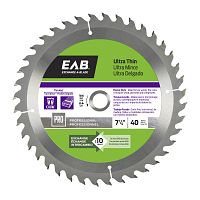 7 1/4&quot; x 40 Teeth Finishing Ultra Thin  Professional Saw Blade Recyclable Exchangeable